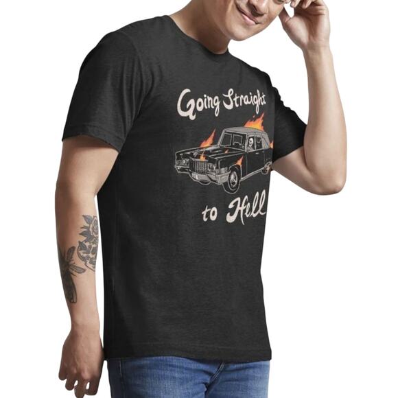 ‘Going Straight To Hell’ Black T-Shirt Tee Unisex Size Medium - Picture 2 of 9